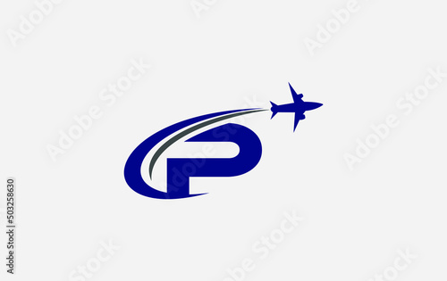 Aviation and airlines company logo design, Tour and travel agency symbol design vector
