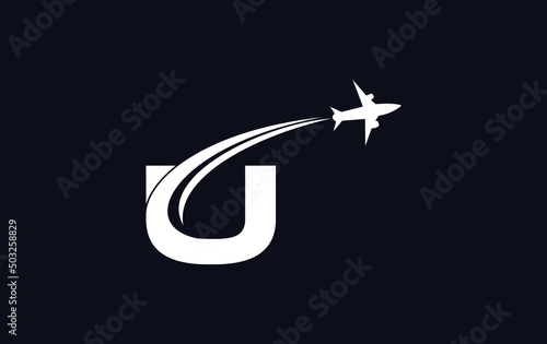 Aviation and airlines company logo design, Tour and travel agency symbol design vector