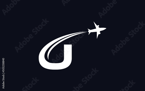 Aviation and airlines company logo design, Tour and travel agency symbol design vector