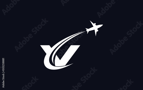 Aviation and airlines company logo design, Tour and travel agency symbol design vector