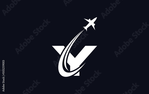 Aviation and airlines company logo design, Tour and travel agency symbol design vector