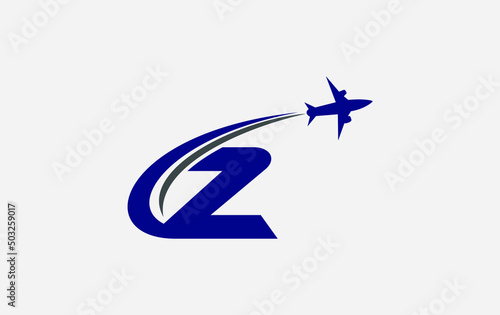 Aviation and airlines company logo design, Tour and travel agency symbol design vector
