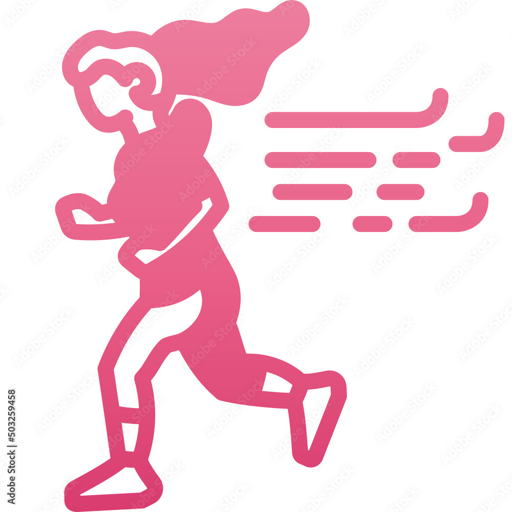 runner gradient icon runner gradient icon