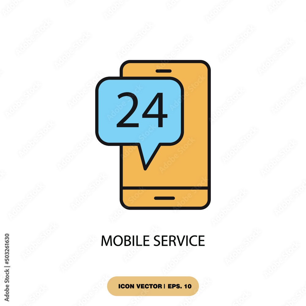 mobile service icons symbol vector elements for infographic web mobile service icons symbol vector elements for infographic web