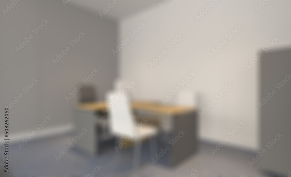 Open space office interior with like conference room. Mockup. 3D. Abstract blur phototography. Open space office interior with like conference room. Mockup. 3D. Abstract blur phototography.