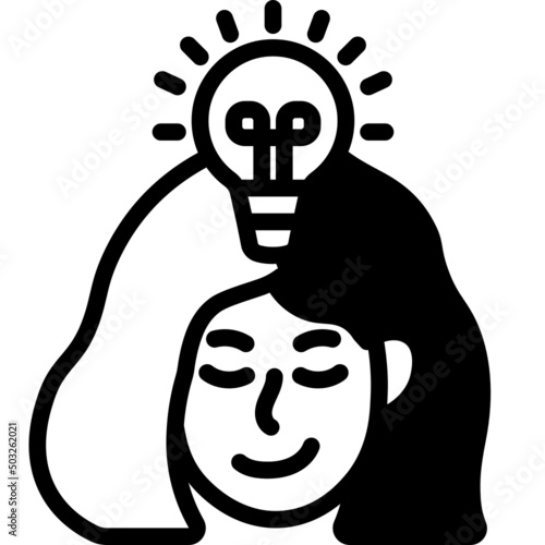 idea solid line icon