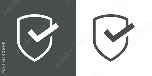 Obraz na płótnie Logo control de seguridad