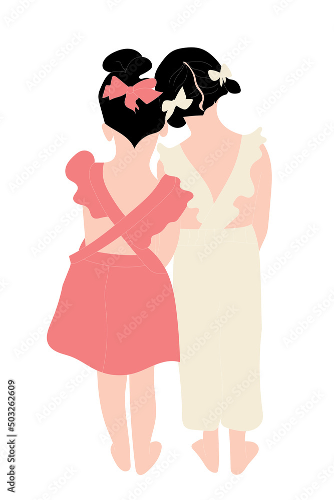 Vector illustration of a small child Vector illustration of a small child