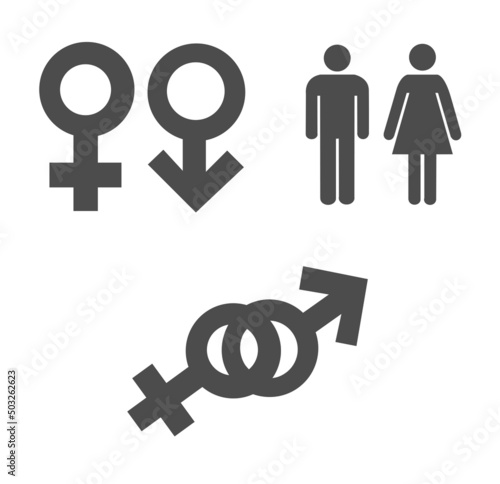 Symbols of men and women