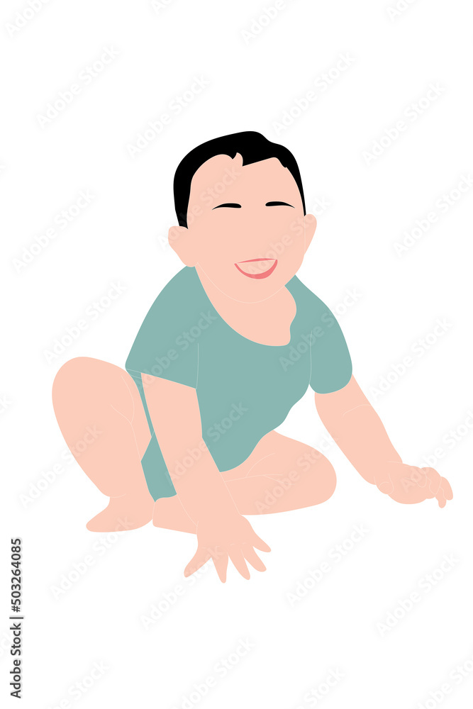 Vector illustration of a small child Vector illustration of a small child