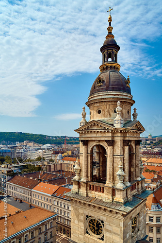 Budapest, Basilica San Esteban, view of budapest from the church tower photo