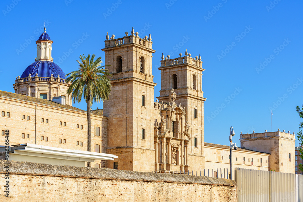 Fototapeta premium Exterior view of San Miguel de los Reyes monastery in València