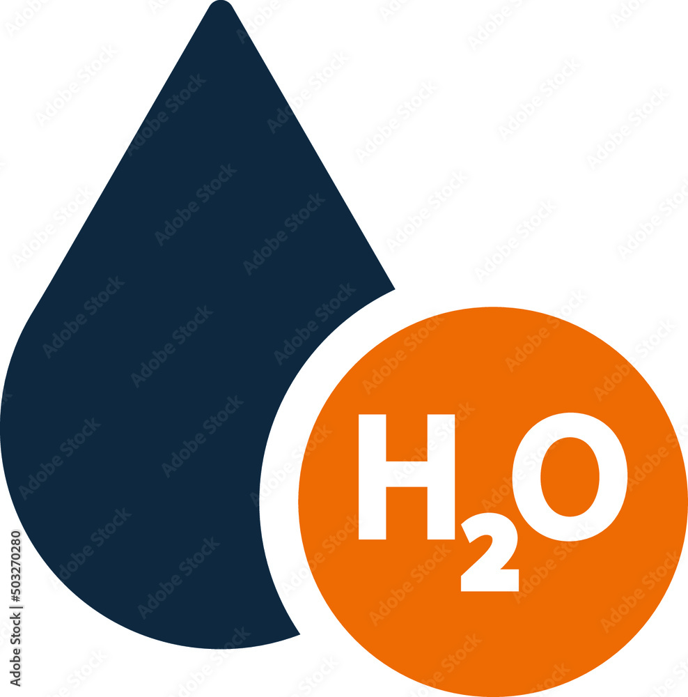 Science, H2o icon. Simple editable vector isolated on a white background. Science, H2o icon. Simple editable vector isolated on a white background.