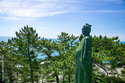 太平洋を望む坂本龍馬像