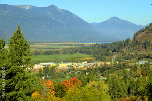 Creston Valley Kootenay Farmland British Columbia Canada photo