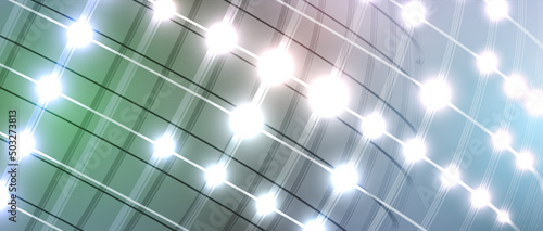 Quantum processing. Deep learning artificial intelligence. Future new technology  for business or science presentation