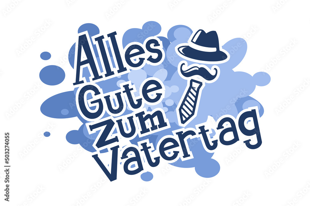 Alles Gute Zum Vatertag Auf Italienisch Vettoriale Stock Translate: Happy Father's Day. Happy Father's Day of