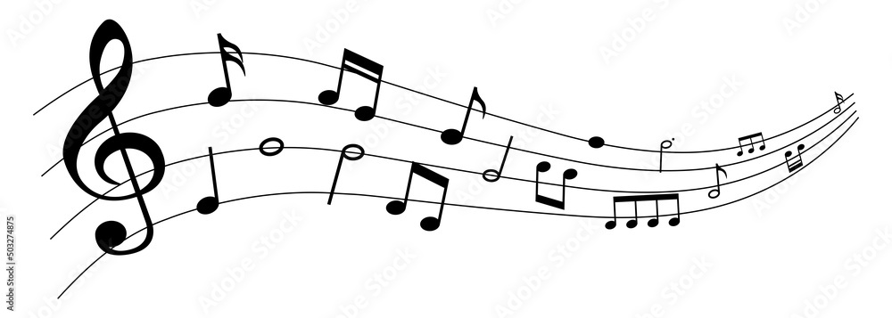 Collection of Music notes. Musical key signs. Vector symbols on white background. Vector illustration. EPS 10 Collection of Music notes. Musical key signs. Vector symbols on white background. Vector illustration. EPS 10