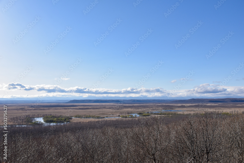 細岡展望台から見た釧路湿原 細岡展望台から見た釧路湿原