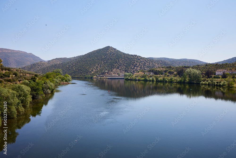 Douro river. Riverbed. It is the most important river in the northwest