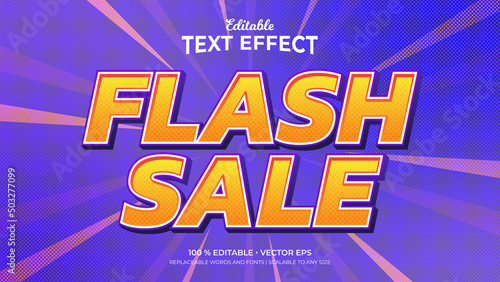 Flash Sale Editable Text Effects