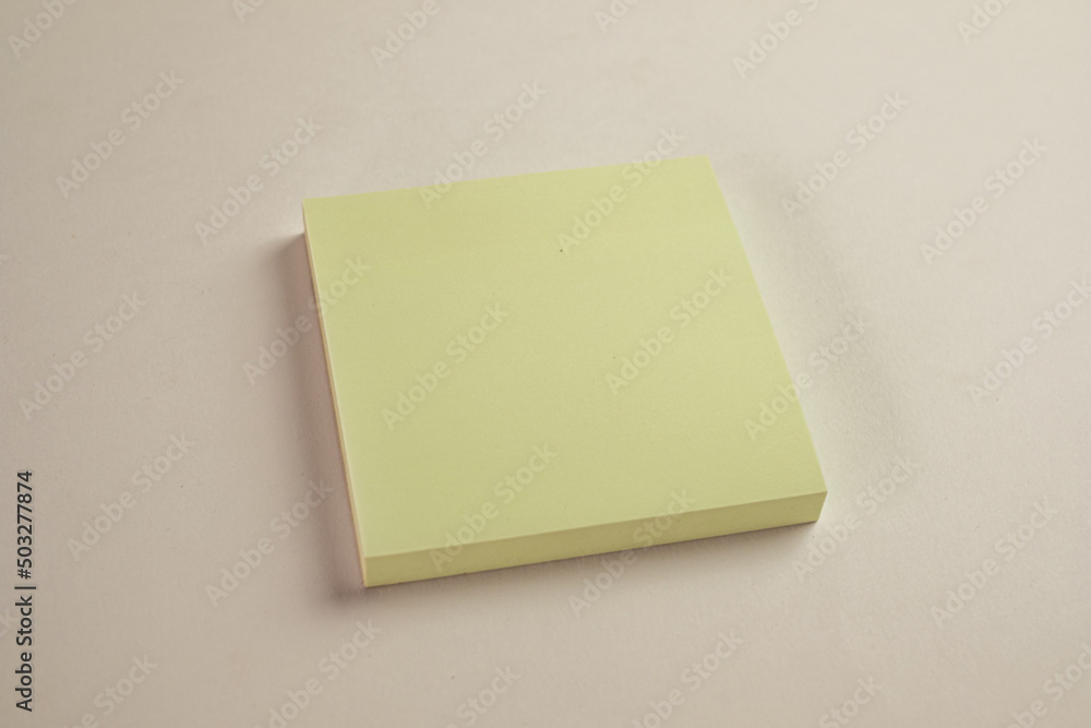 Yellow Stack Sticky note on white background. Yellow Stack Sticky note on white background.
