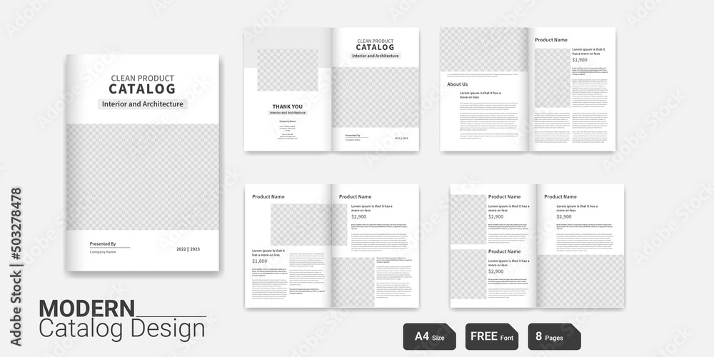 Clean Product Catalog Design Architecture Catalog Design Interior Catalog Design Catalog Layout