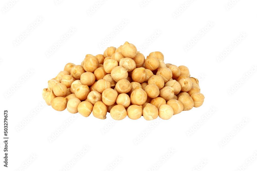 bunch of chickpeas isolated on white background bunch of chickpeas isolated on white background