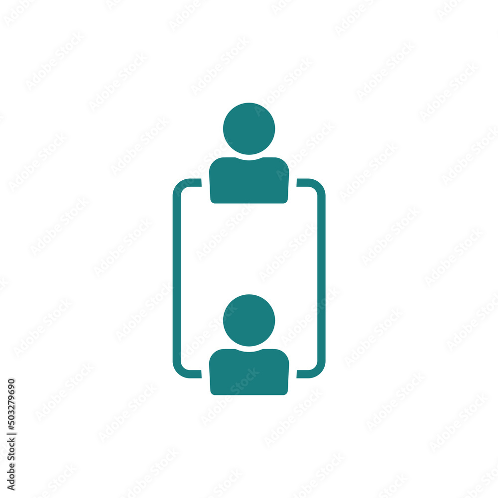 simple man icon on white background simple man icon on white background