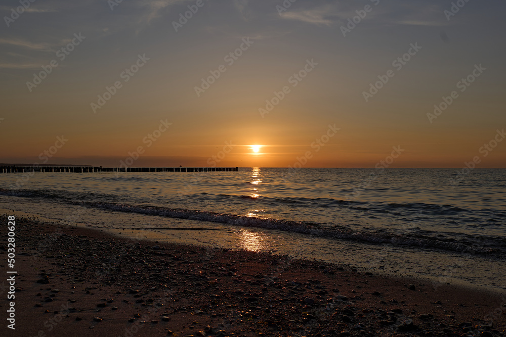Sunset over the Baltic Sea 