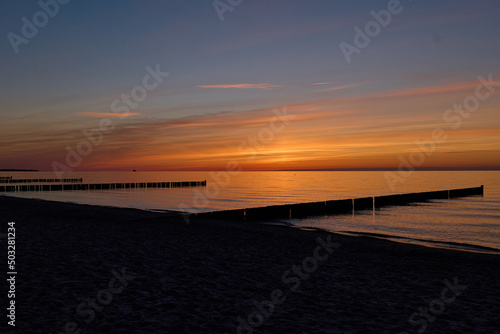 Sunset over the Baltic Sea