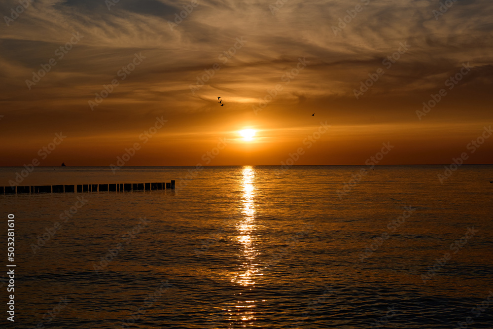 Sunset over the Baltic Sea