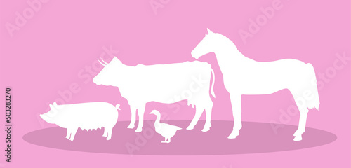 animali, fattoria, veterinario, 