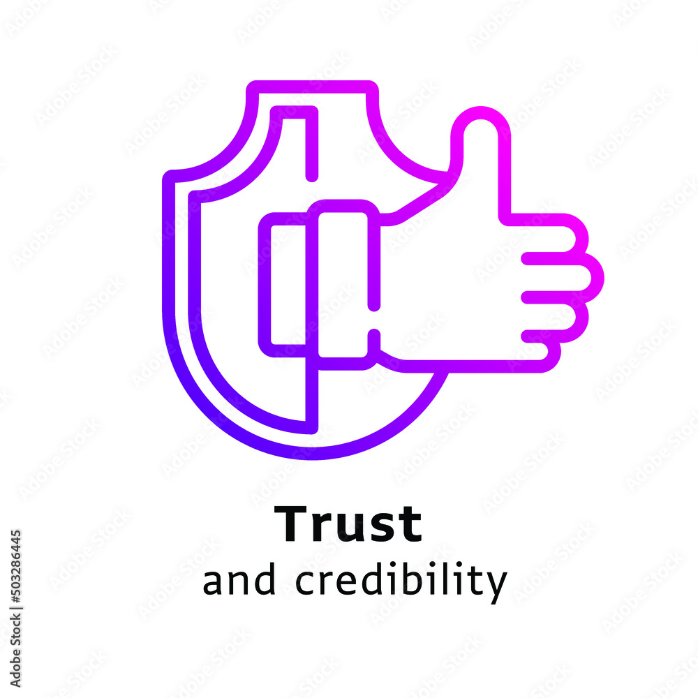 trust icon purple color