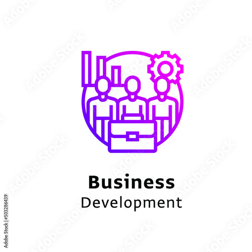 Business icon purple color