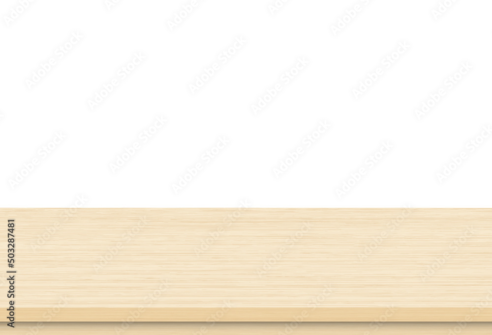 Empty brown wood table top on white background, Template mock up for display of product Empty brown wood table top on white background, Template mock up for display of product