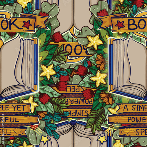 Book A Simple Yet Powerful Spell Seamless Surface Pattern Design
