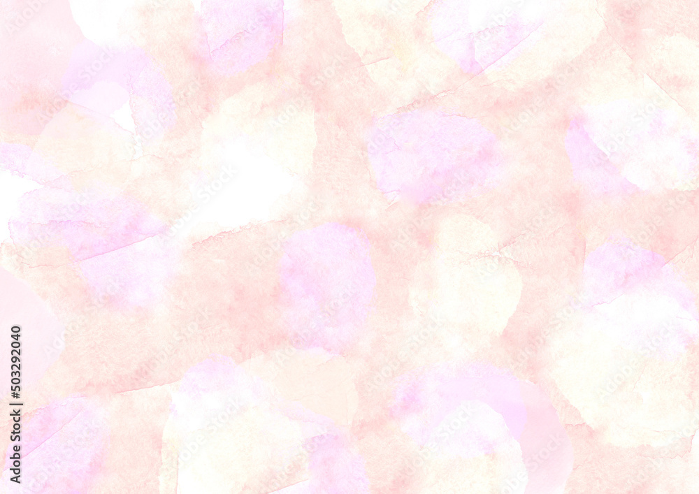 淡いピンクの水彩テクスチャ