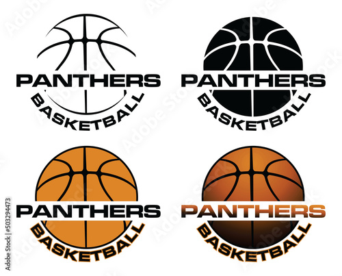 Panthers Basketball Team Design is a sports team design which includes a basketball graphic and text and is perfect for your school or team. Great for Panthers t-shirts, mugs and promotions.
