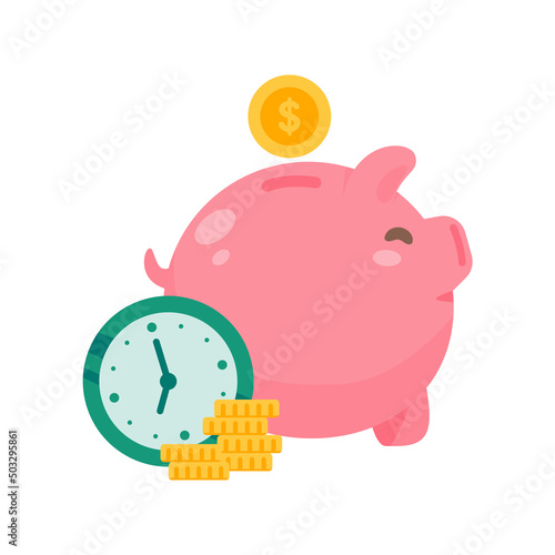 piggy bank and dollar coin Ideas for saving money for the future