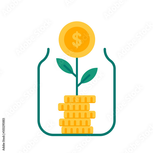 piggy bank and dollar coin Ideas for saving money for the future