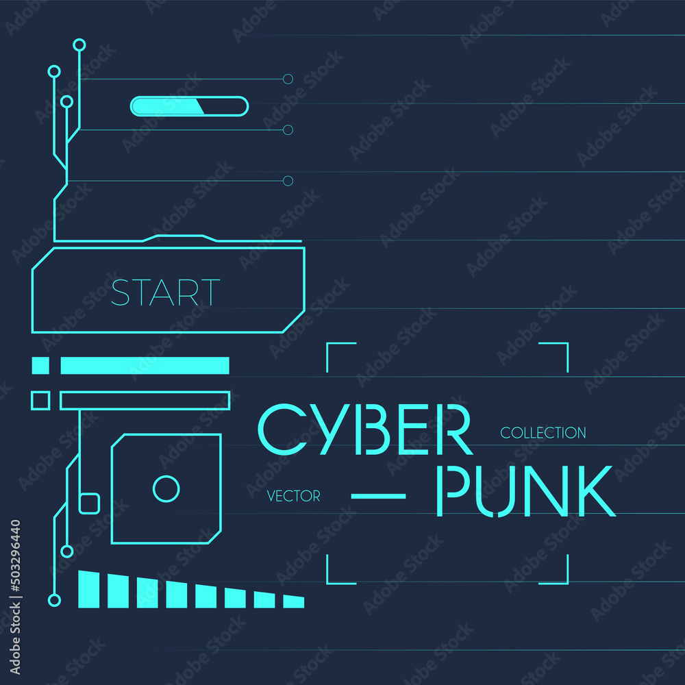 Hi tech geometric background with motherboard and interface elements. Connection system. Futuristic cyberpunk design. Big data. Hi tech geometric background with motherboard and interface elements. Connection system. Futuristic cyberpunk design. Big data.