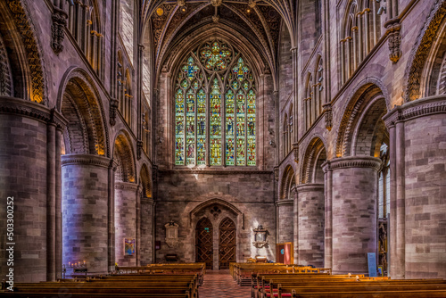 Canvas Print Hereford Cathedral Interior, England, UK