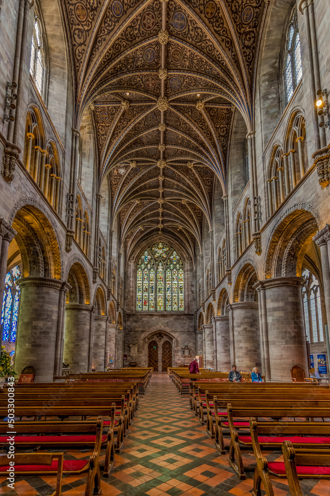 Hereford Cathedral Interior, England, UK