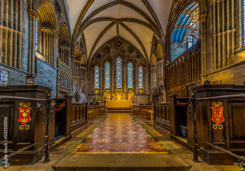 Hereford Cathedral Interior, England, UK