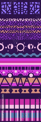 Abstract seamless geometric ethnic pattern for packaging and gifts and cards and linens and kids