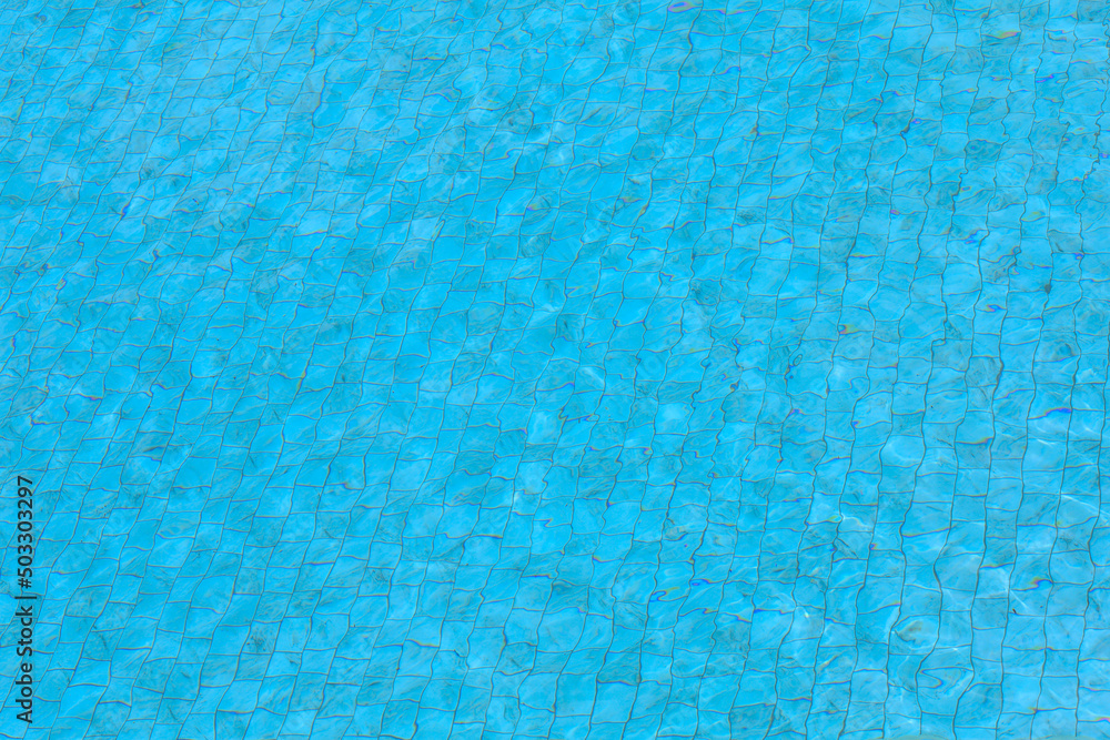 The water on swimming pool for background and texture