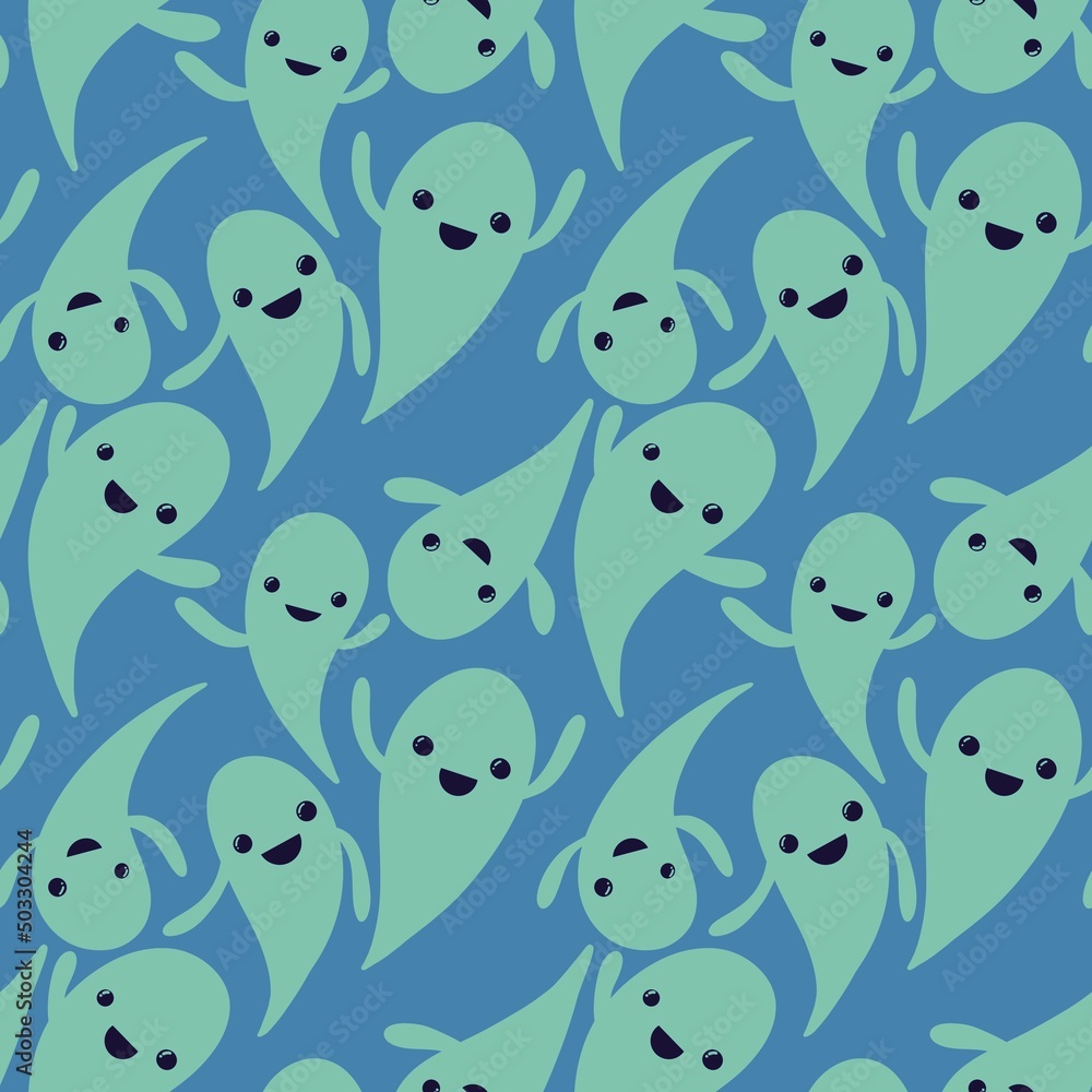 custom made wallpaper toronto digitalHalloween seamless ghost pattern for wallpaper and packaging and gifts and cards and linens and kids and fabrics