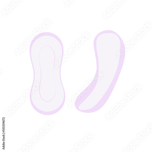 Disposable panty liners for the menstrual period. Feminine hygiene item.
