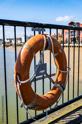 life buoy on the pier